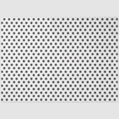 Witte achtergrond met zwarte poolpunten tissuepapier (Voorkant)