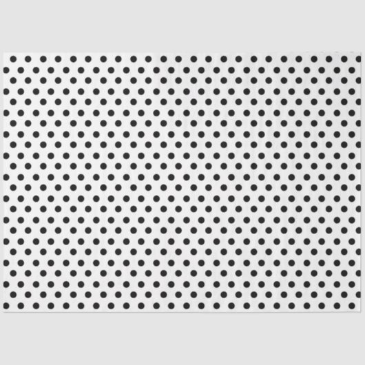 Witte achtergrond met zwarte poolpunten tissuepapier (Voorkant)