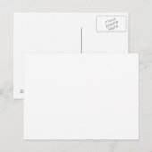 Witte achtergrond op Briefkaart (Voorkant / Achterkant)