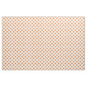 Witte achtergrond Oranje Polka Dots Stof (Yard (91,4 cm))