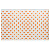 Witte achtergrond Oranje Polka Dots Stof (Fat Quarter)