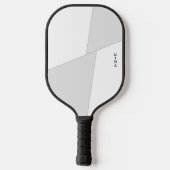 Witte Achtergrond Pickleball Paddle met Naam (Achterkant)