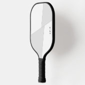 Witte Achtergrond Pickleball Paddle met Naam (Links)
