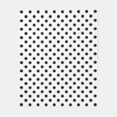 Witte achtergrond Polka Dots Design Fleece Deken (Voorkant)