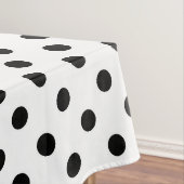 Witte achtergrond Polka Dots Design Tafelkleed (Voorbeeld)