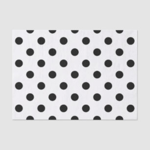 Witte achtergrond Polka Dots Design Tissuepapier