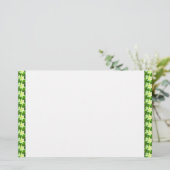 Witte achtergrond van de rand van Lily van de Pase Briefpapier (Staand voorkant)