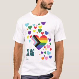 witte achtergrond van PFLAG Pride Shirt