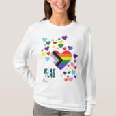 witte achtergrond van PFLAG Pride Shirt (Voorkant)