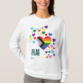witte achtergrond van PFLAG Pride Shirt