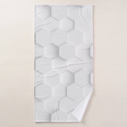 Witte achtergrondstructuur. 3d afbeelding, 3d ing. badhanddoek (Badhanddoek)