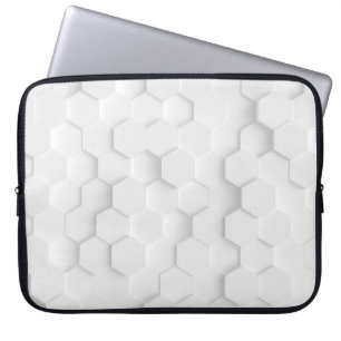 Witte achtergrondstructuur. 3d afbeelding, 3d ing. laptop sleeve