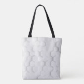 Witte achtergrondstructuur. 3d afbeelding, 3d ing. tote bag (Achterkant)