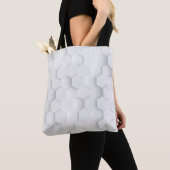 Witte achtergrondstructuur. 3d afbeelding, 3d ing. tote bag (Dichtbij)