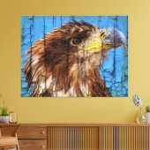 Witte adelaar canvas afdruk (Insitu (Woonkamer))