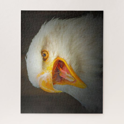 Witte adelaar. legpuzzel (Verticaal)