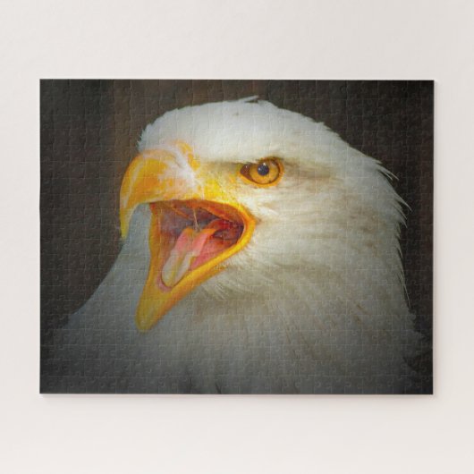 Witte adelaar. legpuzzel (Horizontaal)