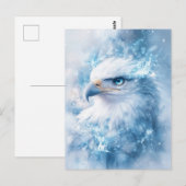 Witte Adelaar met Blauwe Oog en Etherische Gloed Briefkaart (Voorkant / Achterkant)