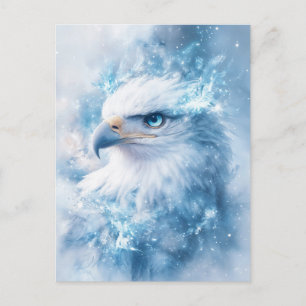 Witte Adelaar met Blauwe Oog en Etherische Gloed Briefkaart