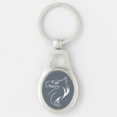 Witte adelaar sleutelhanger (Voorkant)