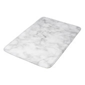 Witte aderen marmeren badmat (Gekanteld)