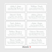  witte Adresetiketten Sticker (Vel)