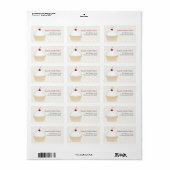 Witte Adresetiketten van cupcake Etiket (Full Sheet)