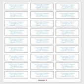 Witte Adresetiketten voor afzonderlijke mailing Sticker (Vel)