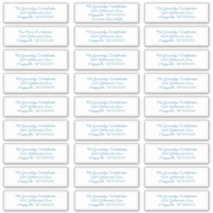 Witte Adresetiketten voor afzonderlijke mailing Sticker