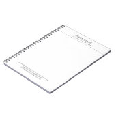 Witte advocaat bij wet uitstekend traditioneel een notitieboek (Linkerzijde)