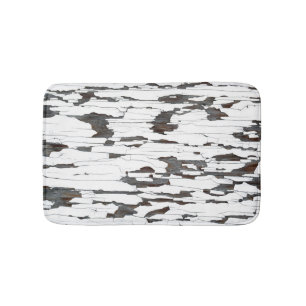 Witte afbladderende verf badmat