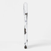 Witte afbladderende verf iPhone hoesje (Linkerkant)
