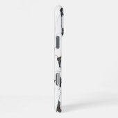 Witte afbladderende verf iPhone hoesje (Rechterkant)