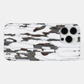 Witte afbladderende verf iPhone hoesje (Achterkant horizontaal)