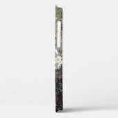 Witte afdruk op bruin hout Case-Mate iPhone case (Achterkant / Links)