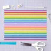 Witte afgebeelde brederspectrum regenboogstrips tissuepapier (Craft)
