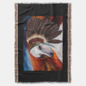 Witte Afghaanse windhond Deken (Voorkant Verticaal)