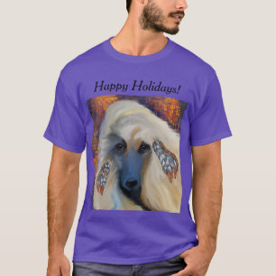 Witte Afghaanse windhond  T-shirt