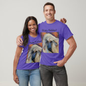 Witte Afghaanse windhond  T-shirt (Unisex)