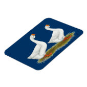 Witte Afrikaanse ganzen Magneet (Linkerzijde)