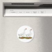 Witte Afrikaanse ganzen Magneet (Insitu (Vaatwasser))
