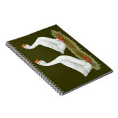 Witte Afrikaanse ganzen Notitieboek (Rechterzijde)