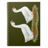 Witte Afrikaanse ganzen Notitieboek (Voorkant)