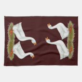 Witte Afrikaanse ganzen Theedoek (Horizontaal)