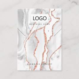 Witte Agaat Sieraden Oorbellen Ketting Display Kaa Visitekaartje