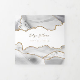 Witte Agate Drieveldsfolder Drieluik Kaart