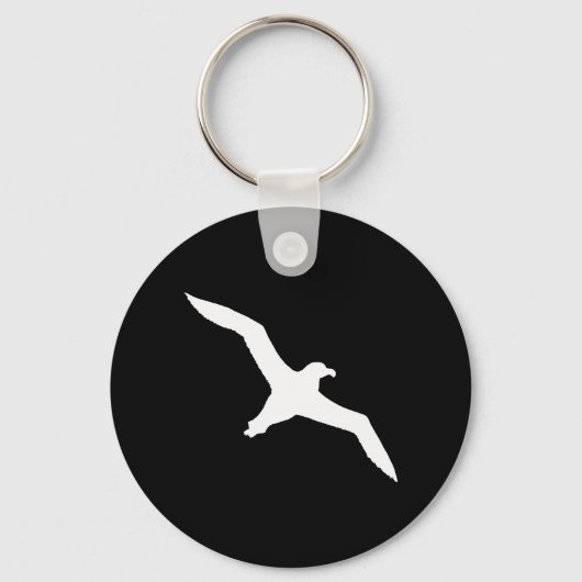 Witte Albatros Sleutelhanger (Voorkant)