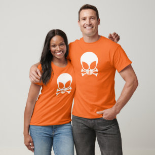 Witte Alien Skull Dark T-Shirt