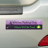 Witte alleen bumpersticker parkeren (Op auto)