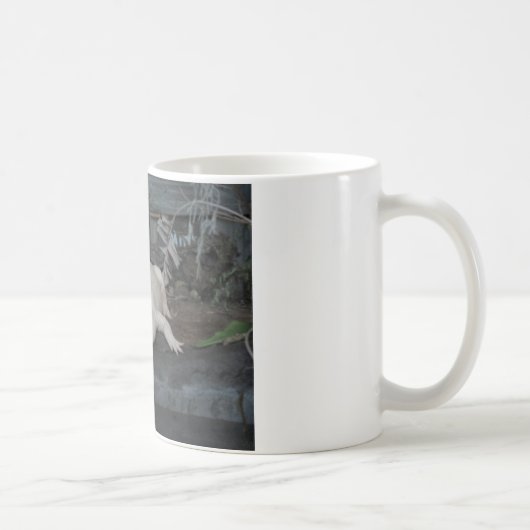 witte alligator koffiemok (Rechts)